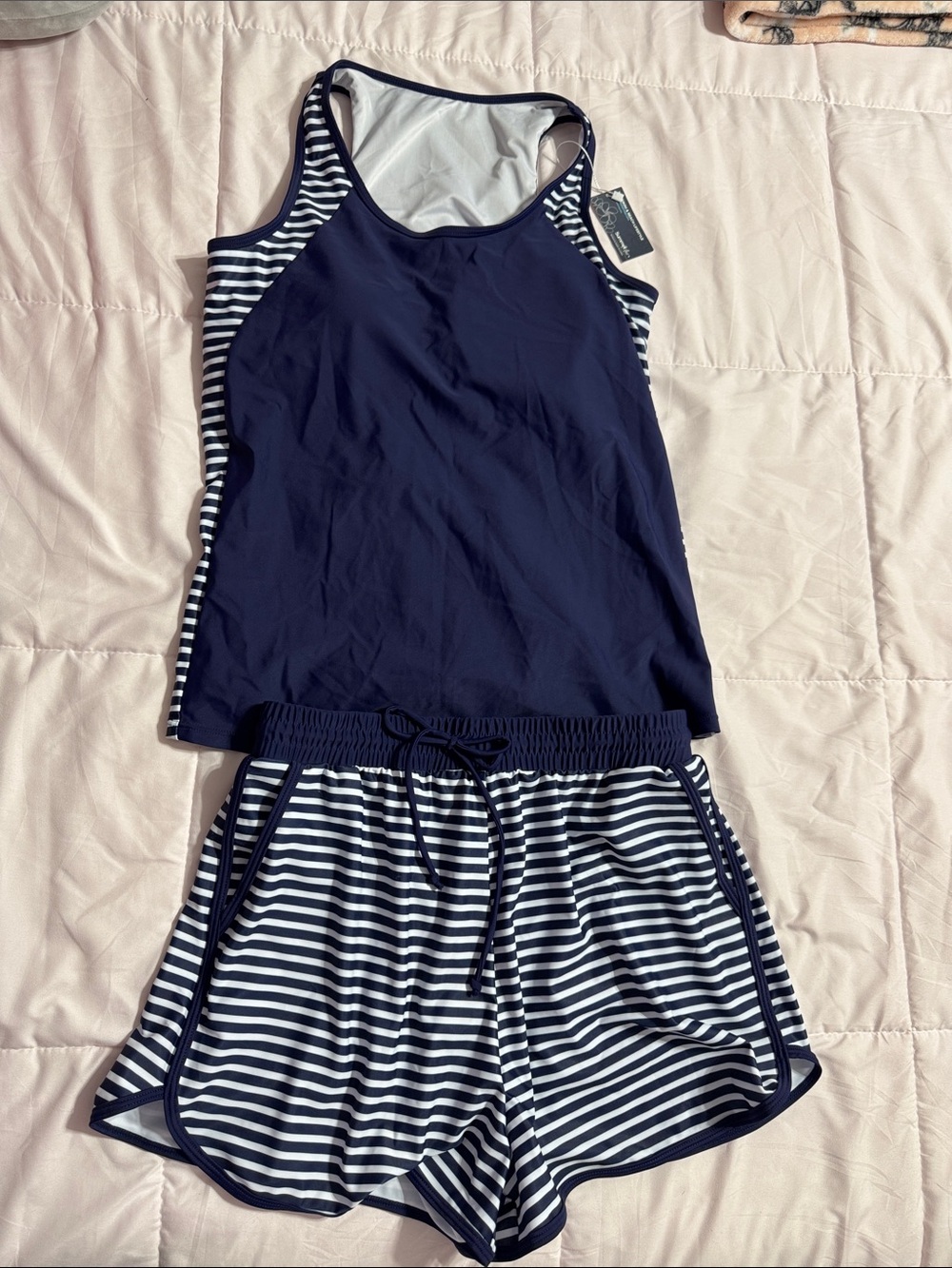 Two Piece Maternity Swimsuit With Pockets
